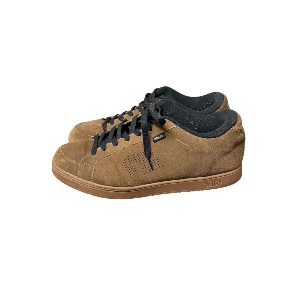 Etnies Men's Kingpin Brown Suede Low Top Skate Shoes Size 14